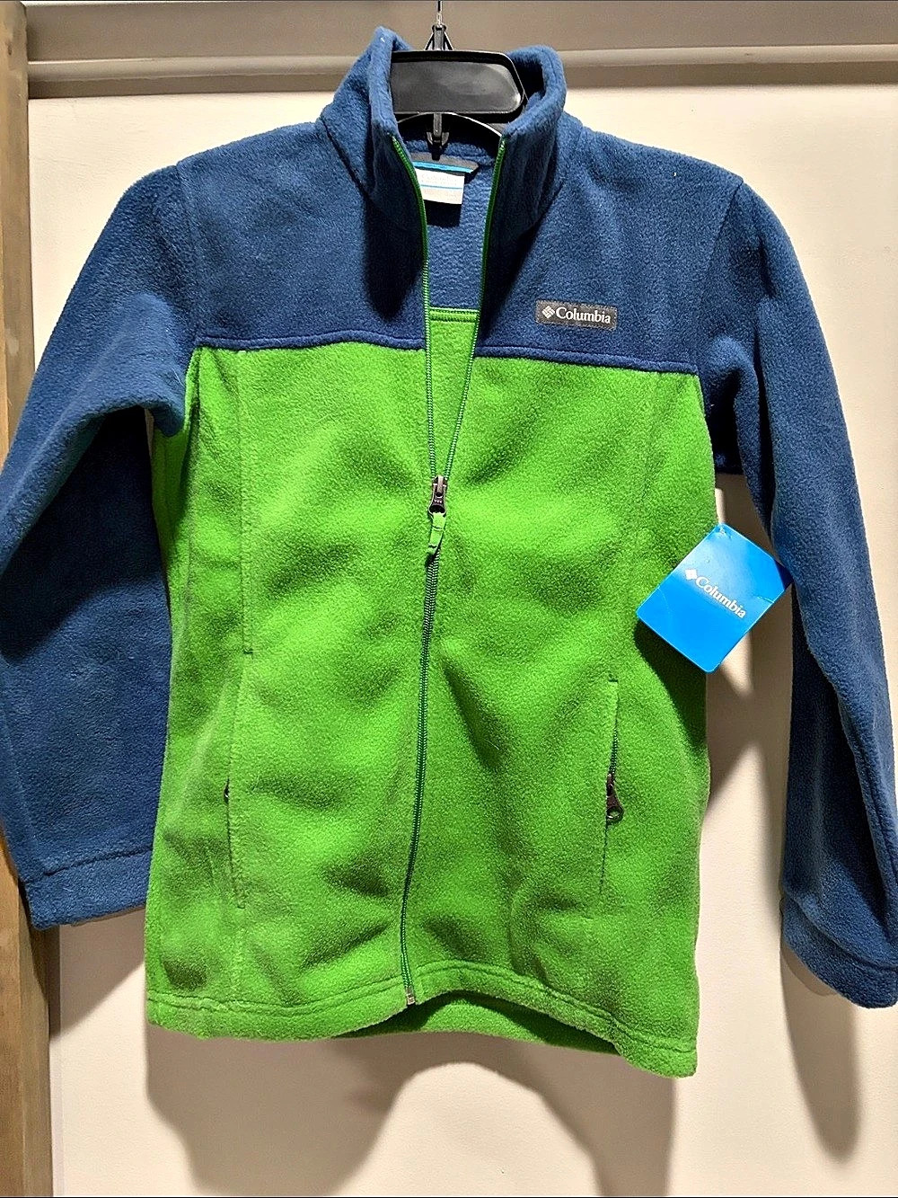 Columbia Steens Mountain Full Zip 2.0 Color Block Fleece Boys Medium NWT